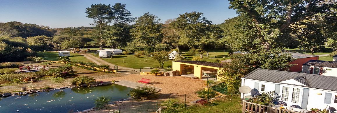 vue aerienne camping de Kéromen vue aerienne camping de Kéromen